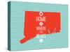 Home Is Where The Heart Is - Connecticut-null-Stretched Canvas