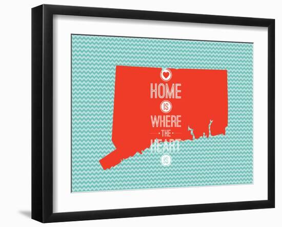 Home Is Where The Heart Is - Connecticut-null-Framed Art Print