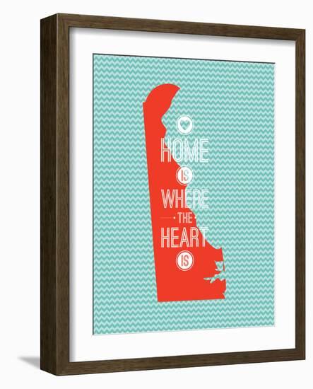 Home Is Where The Heart Is - Delaware-null-Framed Art Print