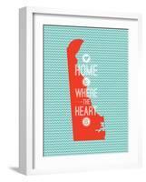 Home Is Where The Heart Is - Delaware-null-Framed Art Print