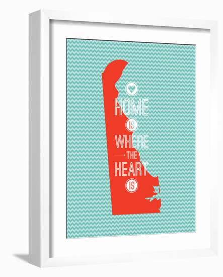 Home Is Where The Heart Is - Delaware-null-Framed Art Print