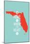 Home Is Where The Heart Is - Flordia-null-Mounted Poster