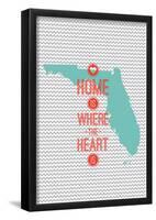 Home Is Where The Heart Is - Flordia-null-Framed Poster