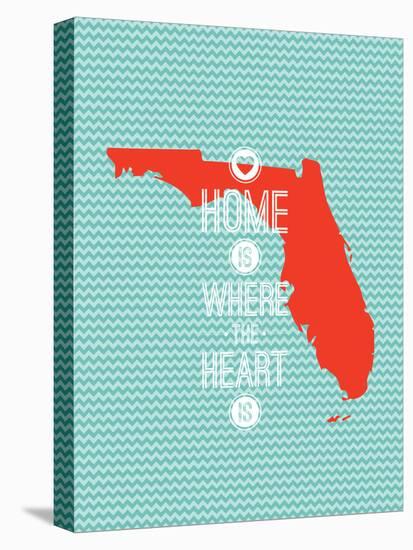 Home Is Where The Heart Is - Flordia-null-Stretched Canvas