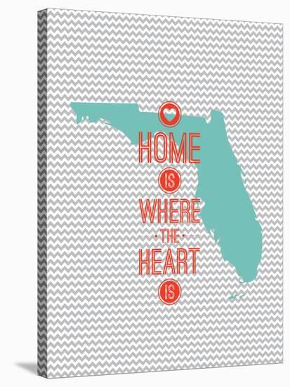 Home Is Where The Heart Is - Flordia-null-Stretched Canvas