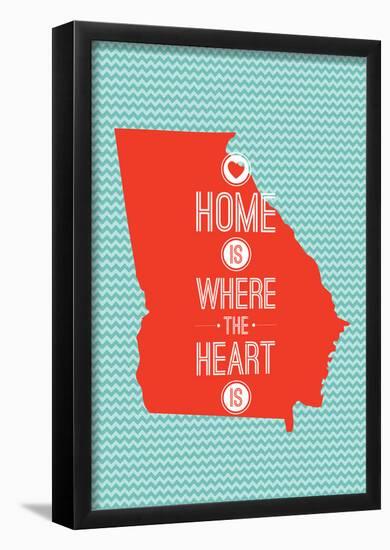 Home Is Where The Heart Is - Georgia-null-Framed Poster