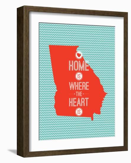 Home Is Where The Heart Is - Georgia-null-Framed Art Print