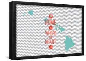 Home Is Where The Heart Is - Hawaii-null-Framed Poster