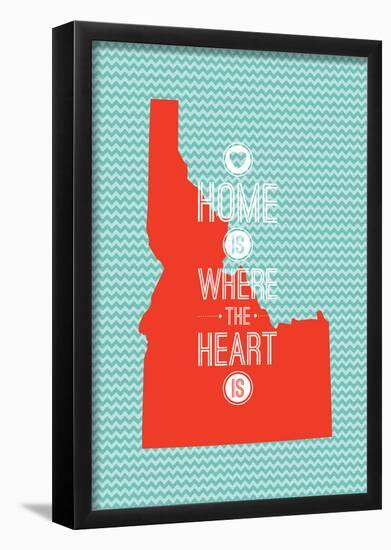 Home Is Where The Heart Is - Idaho-null-Framed Poster