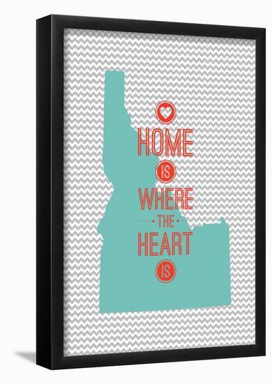 Home Is Where The Heart Is - Idaho-null-Framed Poster