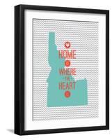 Home Is Where The Heart Is - Idaho-null-Framed Art Print