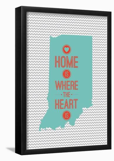 Home Is Where The Heart Is - Indiana-null-Framed Poster