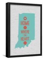 Home Is Where The Heart Is - Indiana-null-Framed Poster