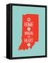 Home Is Where The Heart Is - Indiana-null-Framed Stretched Canvas