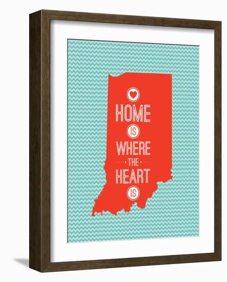 Home Is Where The Heart Is - Indiana-null-Framed Art Print