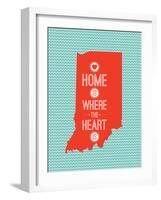 Home Is Where The Heart Is - Indiana-null-Framed Art Print