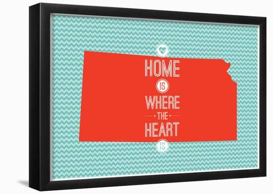 Home Is Where The Heart Is - Kansas-null-Framed Poster