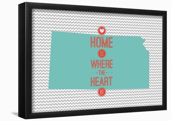 Home Is Where The Heart Is - Kansas-null-Framed Poster