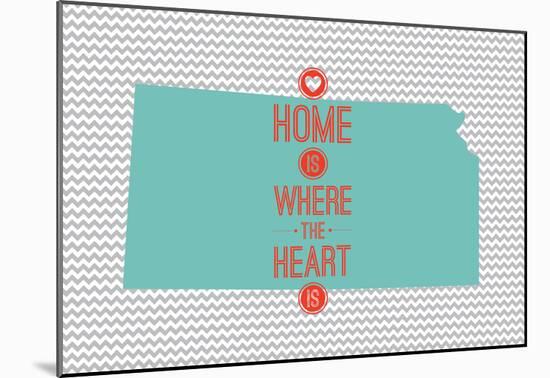 Home Is Where The Heart Is - Kansas-null-Mounted Poster