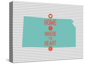 Home Is Where The Heart Is - Kansas-null-Stretched Canvas