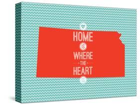 Home Is Where The Heart Is - Kansas-null-Stretched Canvas