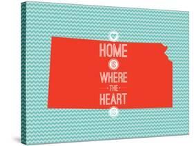 Home Is Where The Heart Is - Kansas-null-Stretched Canvas