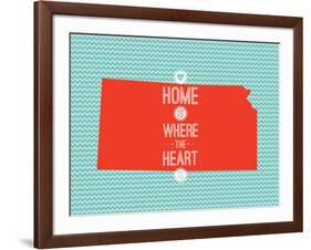 Home Is Where The Heart Is - Kansas-null-Framed Art Print