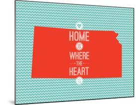 Home Is Where The Heart Is - Kansas-null-Mounted Art Print