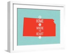 Home Is Where The Heart Is - Kansas-null-Framed Art Print