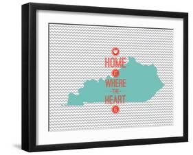 Home Is Where The Heart Is - Kentucky-null-Framed Art Print