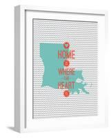 Home Is Where The Heart Is - Louisiana-null-Framed Art Print