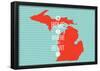 Home Is Where The Heart Is - Michigan-null-Framed Poster