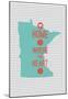 Home Is Where The Heart Is - Minnesota-null-Mounted Poster