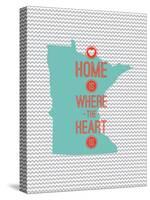 Home Is Where The Heart Is - Minnesota-null-Stretched Canvas