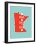 Home Is Where The Heart Is - Minnesota-null-Framed Art Print