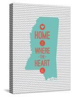 Home Is Where The Heart Is - Mississippi-null-Stretched Canvas