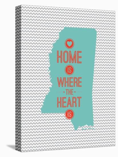 Home Is Where The Heart Is - Mississippi-null-Stretched Canvas