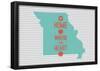 Home Is Where The Heart Is - Missouri-null-Framed Poster