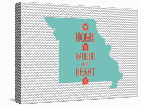 Home Is Where The Heart Is - Missouri-null-Stretched Canvas