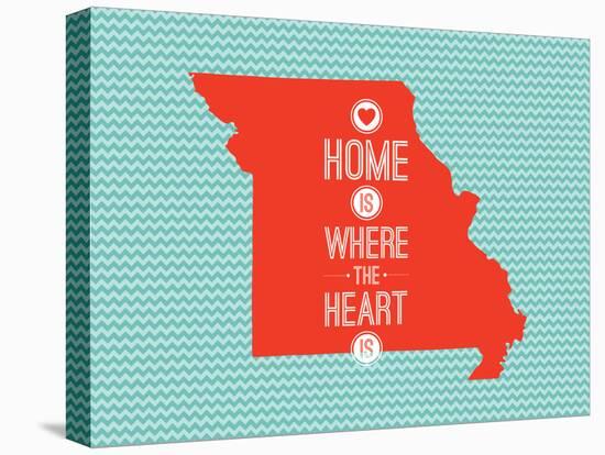 Home Is Where The Heart Is - Missouri-null-Stretched Canvas