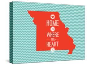 Home Is Where The Heart Is - Missouri-null-Stretched Canvas
