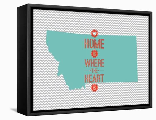 Home Is Where The Heart Is - Montana-null-Framed Stretched Canvas