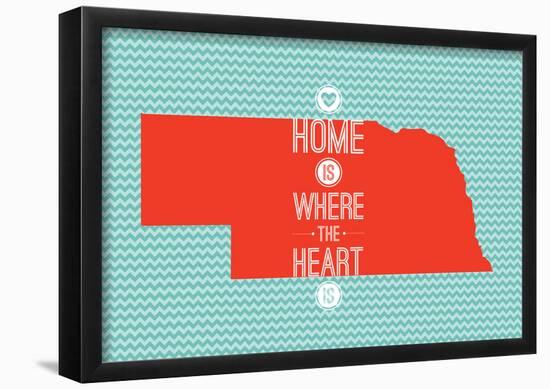 Home Is Where The Heart Is - Nebraska-null-Framed Poster