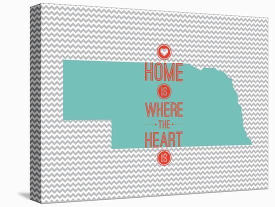 Home Is Where The Heart Is - Nebraska-null-Stretched Canvas