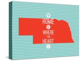 Home Is Where The Heart Is - Nebraska-null-Stretched Canvas