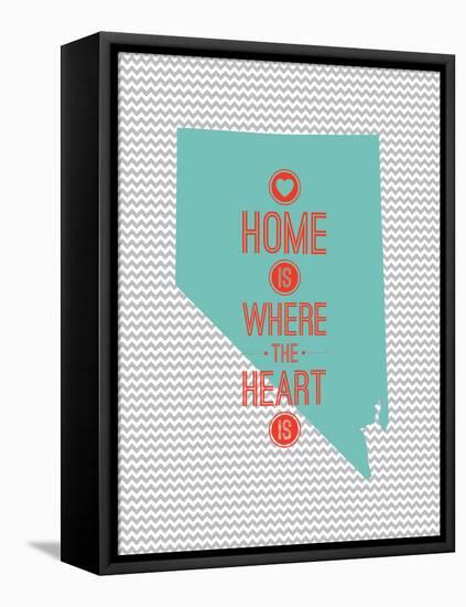 Home Is Where The Heart Is - Nevada-null-Framed Stretched Canvas