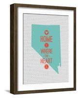 Home Is Where The Heart Is - Nevada-null-Framed Art Print