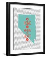 Home Is Where The Heart Is - Nevada-null-Framed Art Print