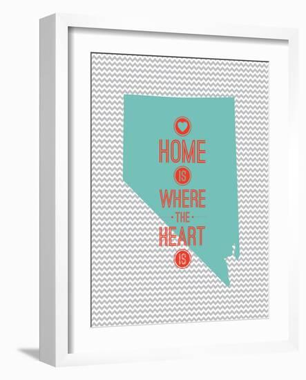 Home Is Where The Heart Is - Nevada-null-Framed Art Print