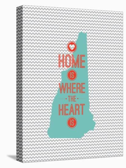 Home Is Where The Heart Is - New Hampshire-null-Stretched Canvas